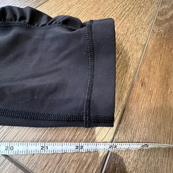 Lululemon Speed Crops Black Sz 6 W6HAYS Drawstring 23" Inseam High Waist Running - Picture 10 of 12